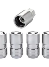 McGard Wheel Lock Nut Set - 4pk. (Cone Seat) M14X1.5 / 21mm & 22mm Dual Hex / 1.639in. L - Chrome                                     - 24215 - Image 3