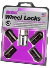 McGard Wheel Lock Nut Set - 4pk. (Cone Seat) M14X1.5 / 21mm & 22mm Dual Hex / 1.639in. L - Black                                     - 24216 - Image 3