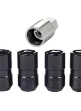 McGard Wheel Lock Nut Set - 4pk. (Cone Seat) M14X1.5 / 21mm & 22mm Dual Hex / 1.639in. L - Black                                     - 24216 - Image 3