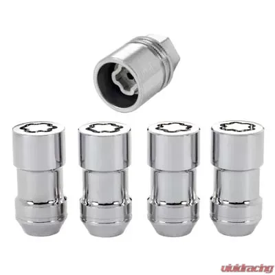 McGard Wheel Lock Nut Set - 4pk. (Cone Seat) 9/16-18 / 7/8 Hex / 1.765in. Length - Chrome - 24234