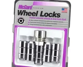McGard Wheel Lock Nut Set - 5pk. (Cone Seat) M14X1.5 / 22mm Hex / 1.965in. Length - Chrome