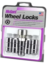 McGard Wheel Lock Nut Set - 5pk. (Cone Seat) M14X1.5 / 22mm Hex / 1.965in. Length - Chrome                                     - 24510 - Image 3