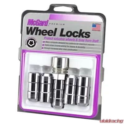 McGard Wheel Lock Nut Set - 5pk. (Cone Seat) M14X1.5 / 22mm Hex / 1.965in. Length - Chrome - 24510