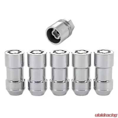 McGard Wheel Lock Nut Set - 5pk. (Cone Seat) M14X1.5 / 22mm Hex / 1.965in. Length - Chrome - 24510