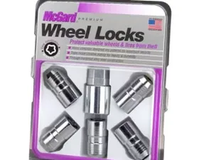 McGard Wheel Lock Nut Set - 5pk. (Cone Seat) M14X1.5 / 22mm Hex / 1.639in OAL - Chrome