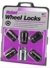 McGard Wheel Lock Nut Set - 5pk. (Cone Seat) M12X1.5 / 3/4 Hex / 1.46in. Length - Black                                     - 24526 - Image 3