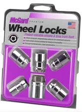 McGard Wheel Lock Nut Set - 5pk. (Cone Seat) 7/16-20 / 3/4 Hex / 1.46in. Length - Chrome                                     - 24532 - Image 3