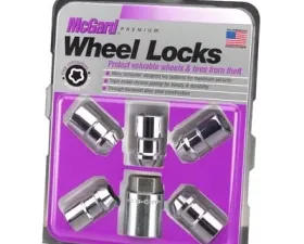 McGard Wheel Lock Nut Set - 5pk. (Cone Seat) M12X1.5 / 3/4 Hex / 1.46in. Length - Chrome
