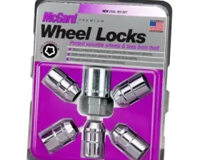 McGard Wheel Lock Nut Set - 5pk. (Cone Seat) 1/2-20 / 3/4 &13/16 Dual Hex / 1.46in. Length - Chrome