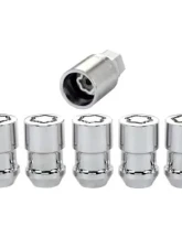 McGard Wheel Lock Nut Set - 5pk. (Cone Seat) 1/2-20 / 3/4 &13/16 Dual Hex / 1.46in. Length - Chrome                                     - 24538 - Image 3