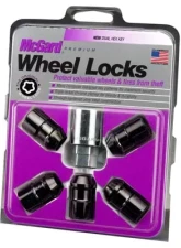 McGard Wheel Lock Nut Set - 5pk. (Cone Seat) 1/2-20 / 3/4 &13/16 Dual Hex / 1.46in. Length - Black                                     - 24548 - Image 3