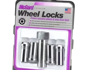 McGard Wheel Lock Nut Set - 4pk. (Tuner / Cone Seat) M14X1.5 / 1in. Hex / 1.935in. Length - Chrome
