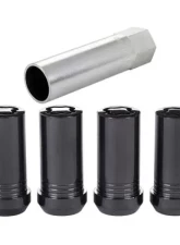 McGard Wheel Lock Nut Set - 4pk. (Tuner / Cone Seat) M14X1.5 / 1in. Hex / 1.935in. Length - Black                                     - 25112 - Image 3