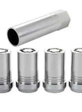McGard Wheel Lock Nut Set - 4pk. (Tuner / Cone Seat) M14X1.5 / 22mm Hex / 1.648in. Length - Chrome                                     - 25115 - Image 3