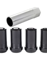 McGard Wheel Lock Nut Set - 4pk. (Tuner / Cone Seat) M14X1.5 / 22mm Hex / 1.648in. Length - Black                                     - 25116 - Image 3