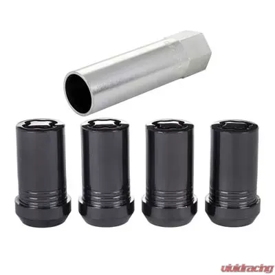 McGard Wheel Lock Nut Set - 4pk. (Tuner / Cone Seat) M14X1.5 / 22mm Hex / 1.648in. Length - Black - 25116