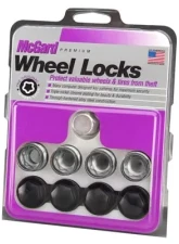 McGard Wheel Lock Nut Set - 4pk. (Under Hub Cap / Radius Seat) M14X1.5 / 19mm Hex / .890in. L w/Caps                                     - 25167 - Image 3