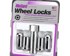 McGard Wheel Lock Nut Set - 4pk. (Tuner / Cone Seat) 1/2-20 / 13/16 Hex / 1.60in. Length - Chrome