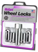 McGard Wheel Lock Nut Set - 4pk. (Tuner / Cone Seat) 1/2-20 / 13/16 Hex / 1.60in. Length - Chrome                                     - 25240 - Image 3