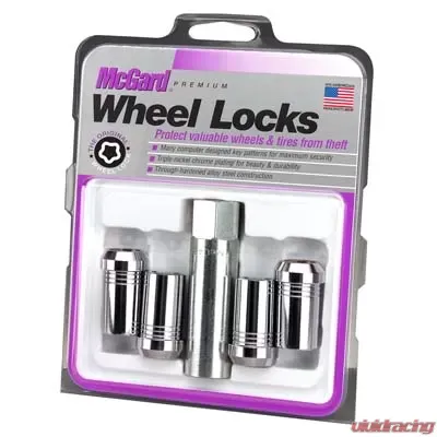McGard Wheel Lock Nut Set - 4pk. (Tuner / Cone Seat) 1/2-20 / 13/16 Hex / 1.60in. Length - Chrome - 25240