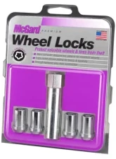 McGard Wheel Lock Nut Set - 4pk. (Tuner / Cone Seat) M12X1.25 / 13/16 Hex / 1.24in. Length - Chrome                                     - 25254 - Image 3