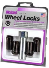 McGard Wheel Lock Nut Set - 4pk. (Tuner / Cone Seat) 1/2-20 / 13/16 Hex / 1.60in. Length - Black                                     - 25340 - Image 3
