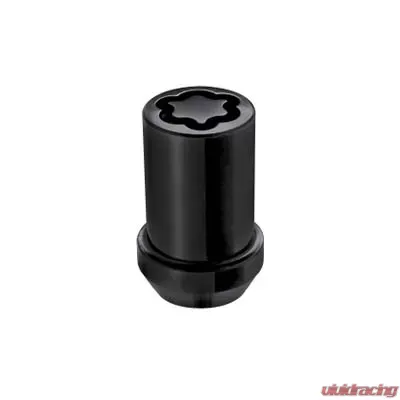 McGard Wheel Lock Nut Set - 4pk. (Tuner / Cone Seat) M12X1.5 / 13/16 Hex / 1.24in. Length - Black - 25357