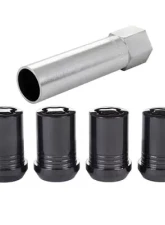 McGard Wheel Lock Nut Set - 4pk. (Tuner / Cone Seat) M12X1.5 / 13/16 Hex / 1.24in. Length - Black                                     - 25357 - Image 3
