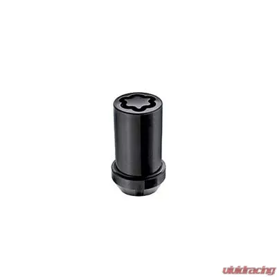 McGard Wheel Lock Nut Set - 5pk. (Cone Seat Tuner) M14X1.5 / 22mm Hex / 1.648in OAL - Black - 25515BK