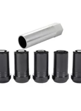 McGard Wheel Lock Nut Set - 5pk. (Cone Seat Tuner) M14X1.5 / 22mm Hex / 1.648in OAL - Black                                     - 25515BK - Image 3