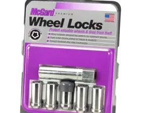 McGard Wheel Lock Nut Set - 5pk. (Tuner / Cone Seat) 1/2-20 / 13/16 Hex / 1.60in. L. - Chrome