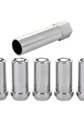McGard Wheel Lock Nut Set - 5pk. (Tuner / Cone Seat) 1/2-20 / 13/16 Hex / 1.60in. L. - Chrome                                     - 25540 - Image 3