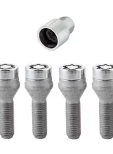 McGard Wheel Lock Bolt Set - 4pk. (Cone Seat) M12X1.5 / 17mm Hex / 31.7mm Shank Length - Chrome                                     - 27015 - Image 3