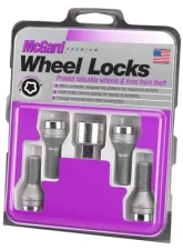 McGard Wheel Lock Bolt Set - 4pk. (Cone Seat) M12X1.5 / 17mm Hex / 25.5mm Shank Length - Chrome                                     - 27179 - Image 3