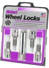 McGard Wheel Lock Bolt Set - 4pk. (Tuner / Cone Seat) M12X1.5 / 17mm Hex / 22.4mm Shank L. - Chrome                                     - 27192 - Image 3