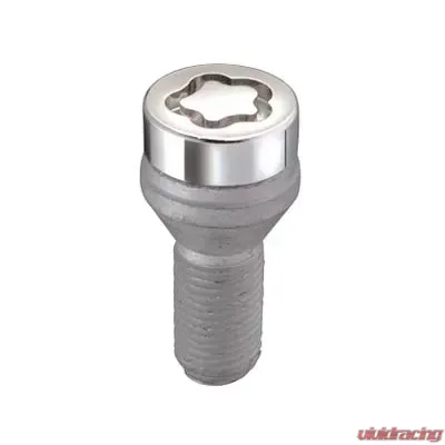 McGard Wheel Lock Bolt Set - 4pk. (Cone Seat) M12X1.25 / 17mm Hex / 22.0mm Shank Length - Chrome - 27216