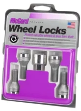 McGard Wheel Lock Bolt Set - 4pk. (Cone Seat) M12X1.25 / 19mm Hex / 25.6mm Shank Length - Chrome                                     - 27261 - Image 3