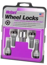 McGard Wheel Lock Bolt Set - 4pk. (Cone Seat) M14X1.25 / 17mm Hex / 27.3mm Shank Length - Black                                     - 27326 - Image 3