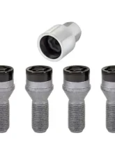 McGard Wheel Lock Bolt Set - 4pk. (Cone Seat) M14X1.25 / 17mm Hex / 27.3mm Shank Length - Black                                     - 27326 - Image 3