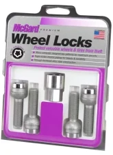 McGard Wheel Lock Bolt Set - 4pk. (Radius Seat) M14X1.5 / 17mm Hex / 26.7mm Shank Length - Chrome                                     - 28018 - Image 3