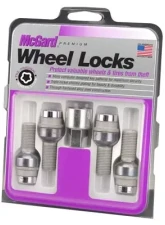McGard Wheel Lock Bolt Set - 4pk. (Radius Seat) M14X1.5 / 17mm Hex / 28.2mm Shank Length - Chrome                                     - 28020 - Image 3