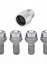 McGard Wheel Lock Bolt Set - 4pk. (Radius Seat) M12X1.5 / 17mm Hex / 20.6mm Shank Length - Chrome                                     - 28176 - Image 3