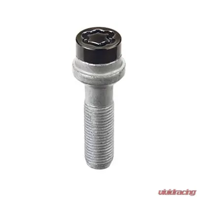 McGard Wheel Lock Bolt Set - 4pk. (Radius Seat) M14X1.5 / 17mm Hex / 45.0mm Shank Length - Black - 28317