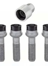 McGard Wheel Lock Bolt Set - 4pk. (Radius Seat) M14X1.5 / 17mm Hex / 45.0mm Shank Length - Black                                     - 28317 - Image 3
