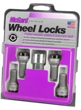 McGard Wheel Lock Bolt Set - 4pk. (Radius Seat) M14X1.5 / 17mm Hex / 26.7mm Shank Length - Black                                     - 28318 - Image 3