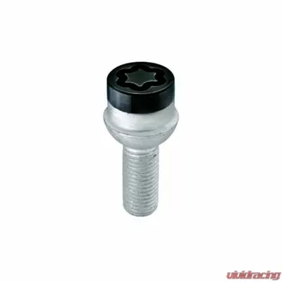 McGard Wheel Lock Bolt Set - 4pk. (Radius Seat) M14X1.5 / 17mm Hex / 26.7mm Shank Length - Black - 28318