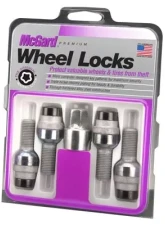 McGard Wheel Lock Bolt Set - 4pk. (Radius Seat) M14X1.5 / 17mm Hex / 28.2mm Shank Length - Black                                     - 28320 - Image 3
