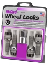 McGard Wheel Lock Bolt Set - 4pk. (Radius Seat) M14X1.5 / 19mm Hex / 35.4mm Shank Length - Black                                     - 28332 - Image 3