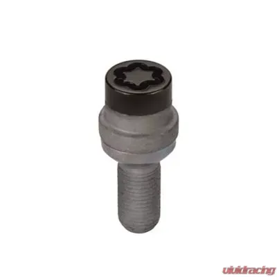 McGard Wheel Lock Bolt Set - 4pk. (Radius Seat) M14X1.5 / 19mm Hex / 35.4mm Shank Length - Black - 28332