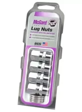 McGard Hex Lug Nut (Drag Racing Short Shank) 1/2-20 / 13/16 Hex / 1.6in. Length (4-Pack) - Chrome                                     - 60127 - Image 3